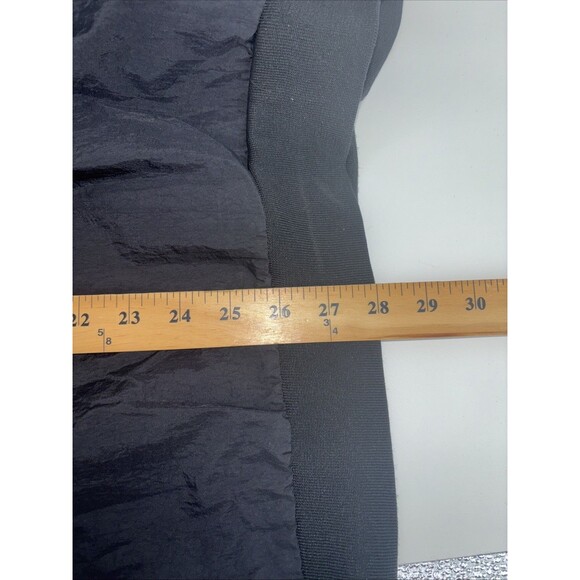 Vintage NIKE Jacket Black 1/4zip Green Spell out And Swoosh Men’s Size XL - Picture 10 of 14